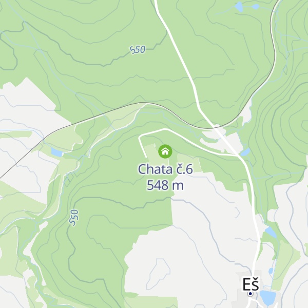 Map of Chata č.2