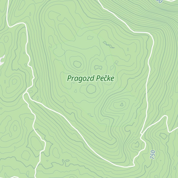 Map of Pečka