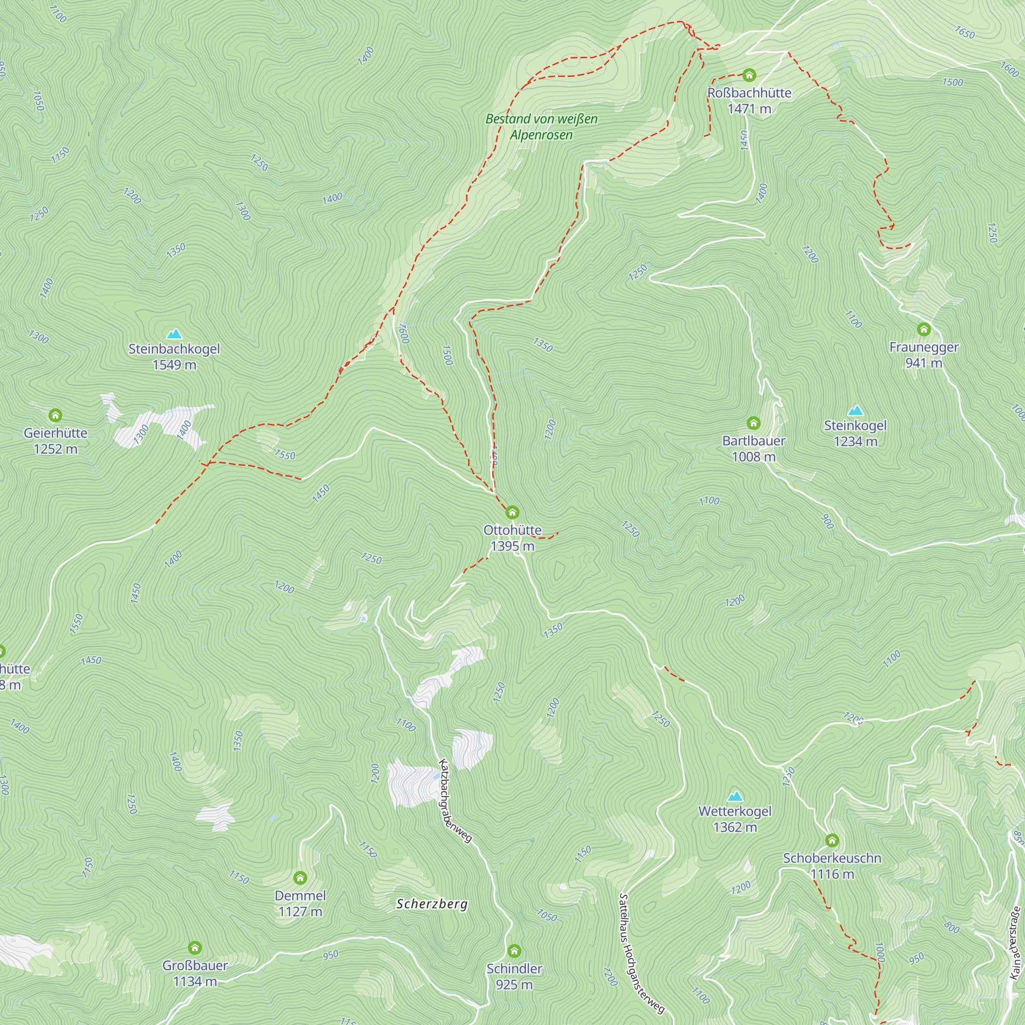 Ottohütte map