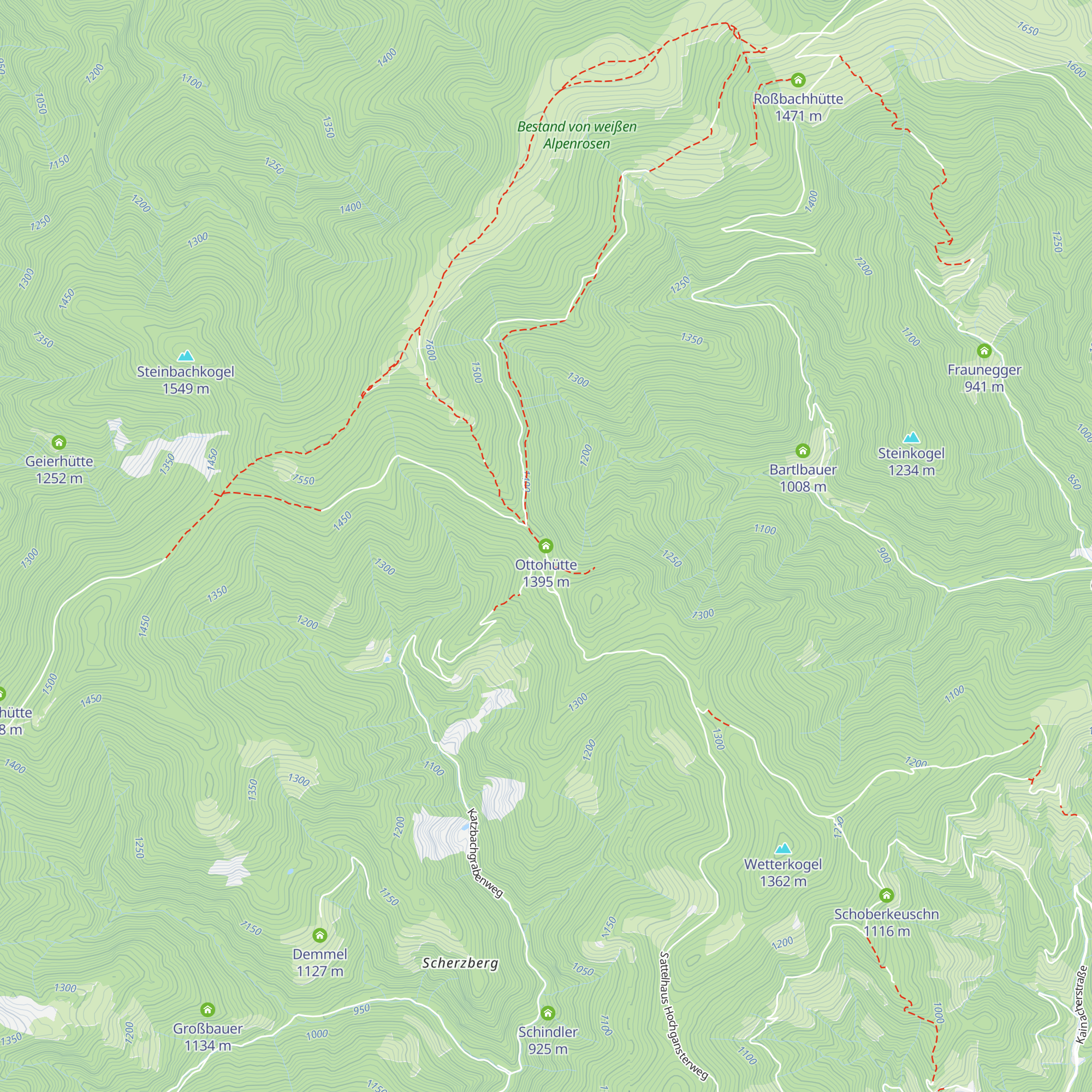 Ottohütte map