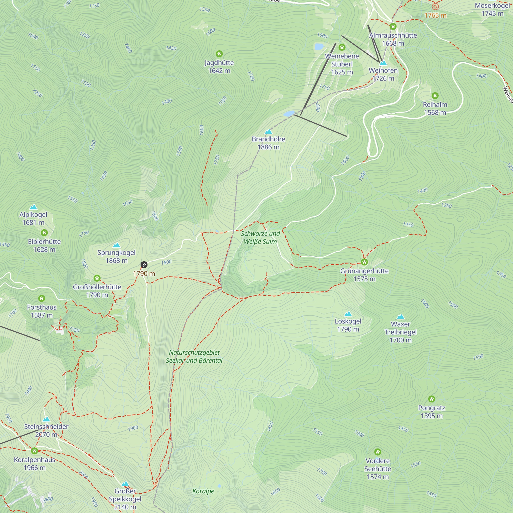 Bärentalalm map