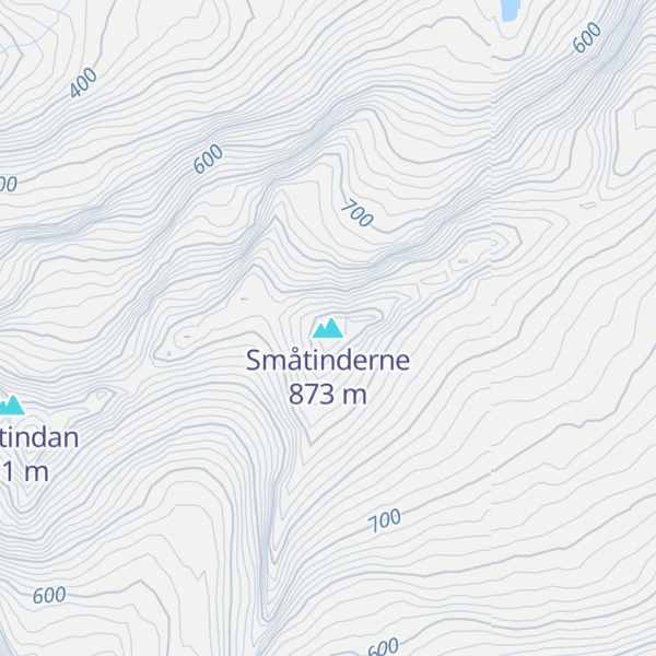 Map of Småtinderne