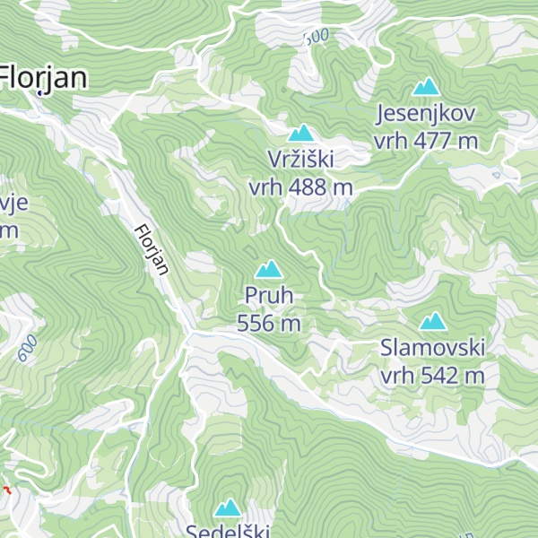 Map of Pruh