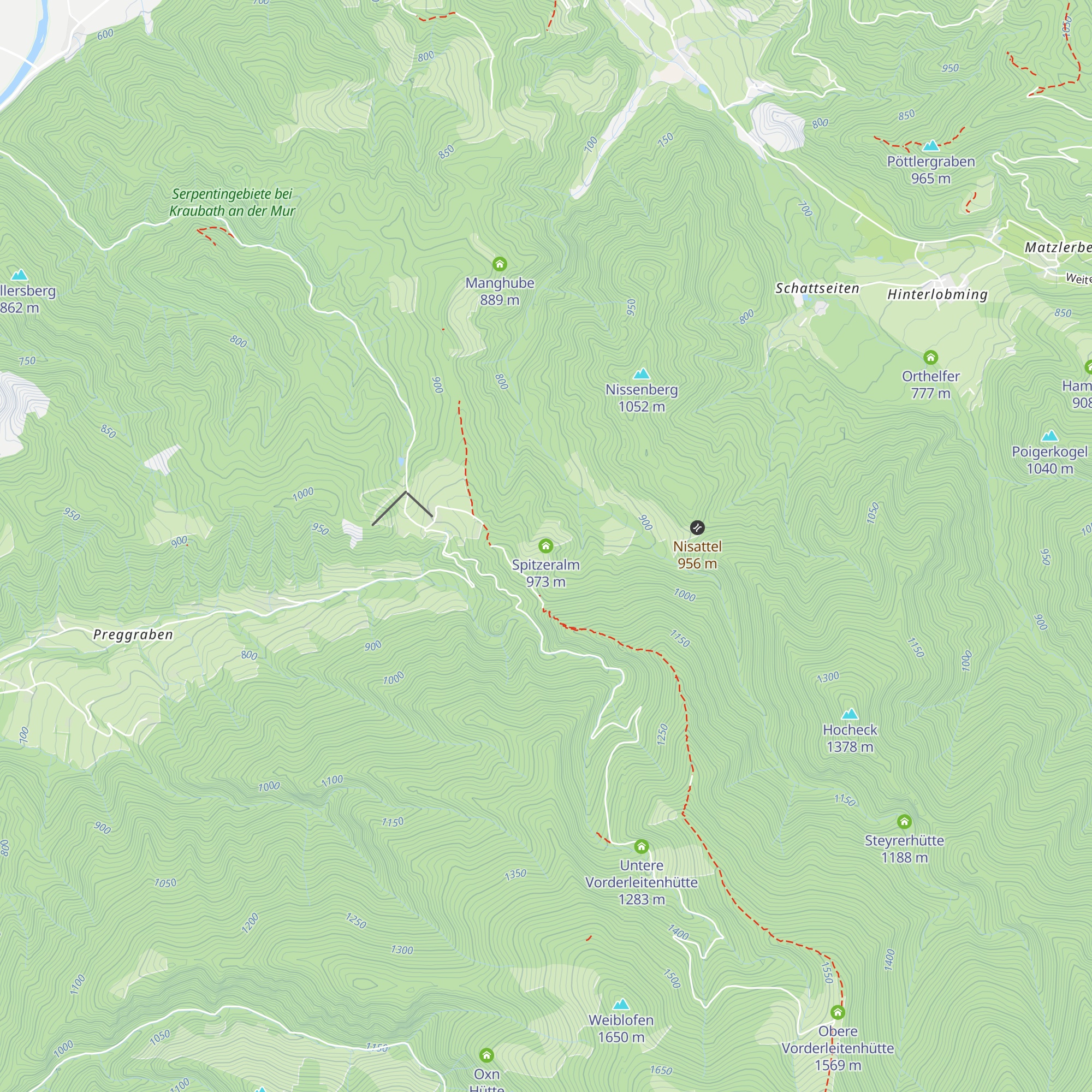 Spitzeralm map