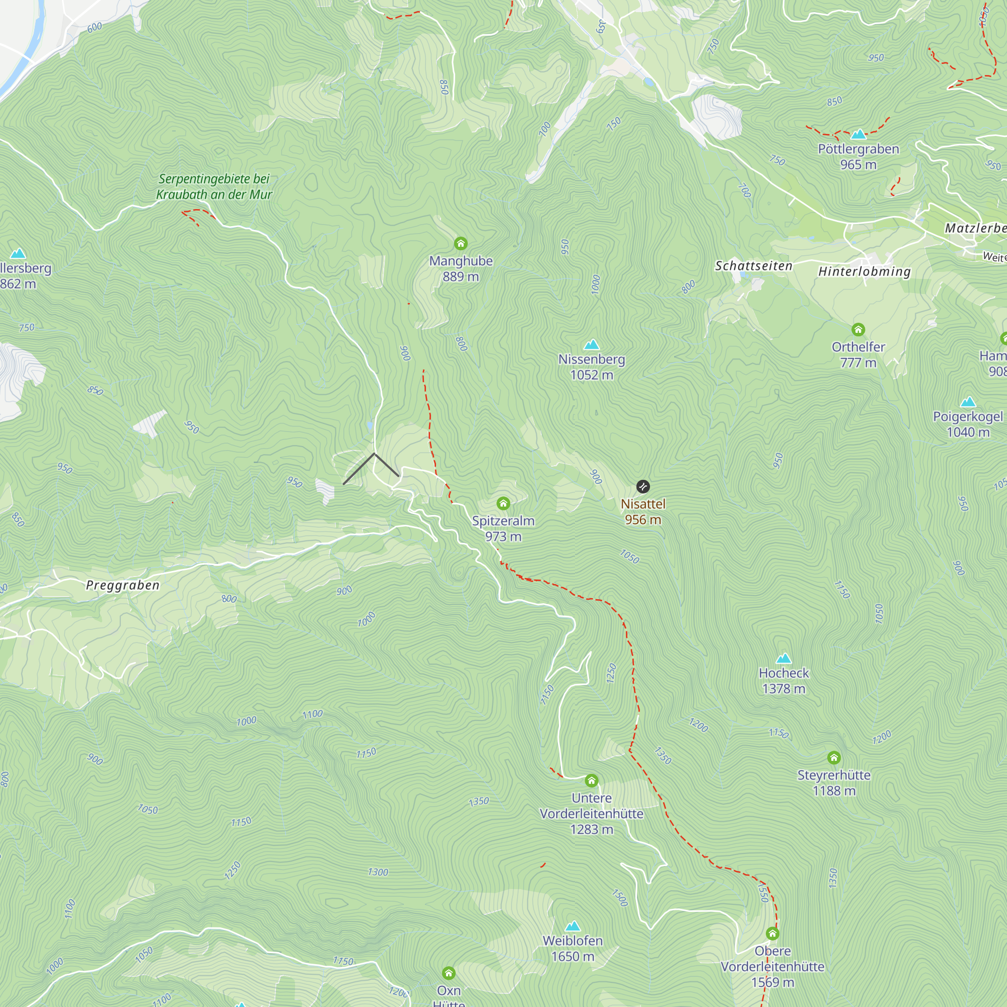Spitzeralm map