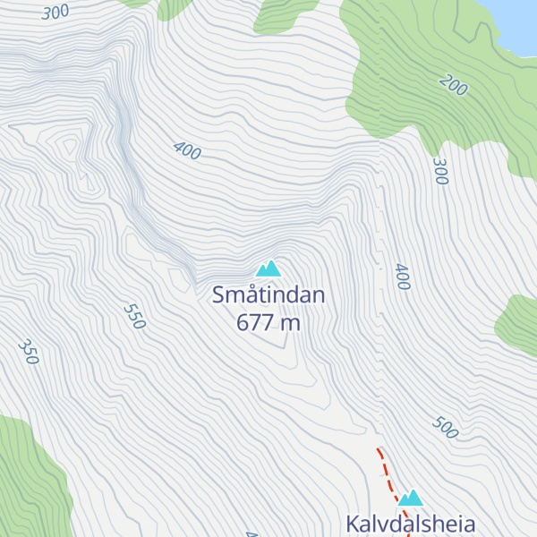 Map of Småtindan
