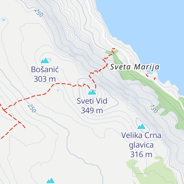 Map of Sveti Vid