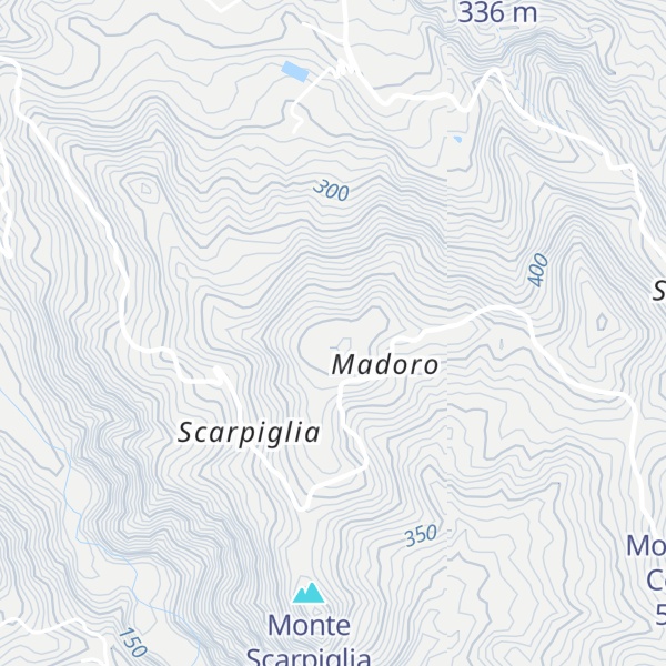 Map of Monte Gran Piano