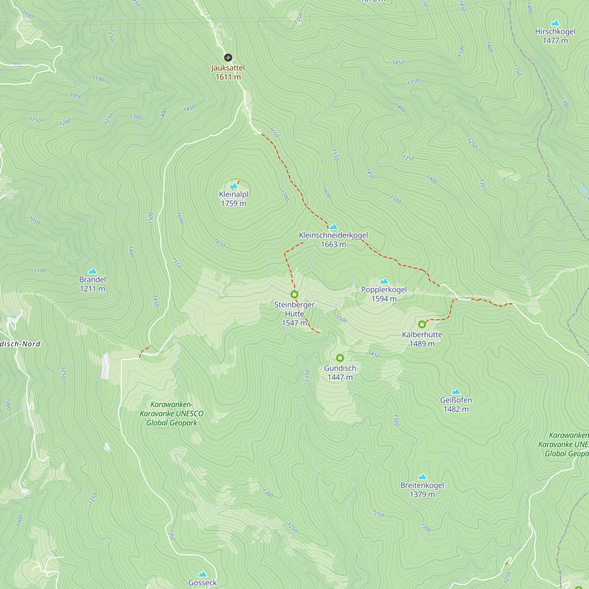 Steinberger Hütte map