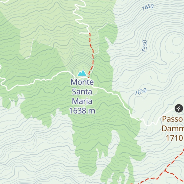 Map of Rifugio Monte Santa Maria