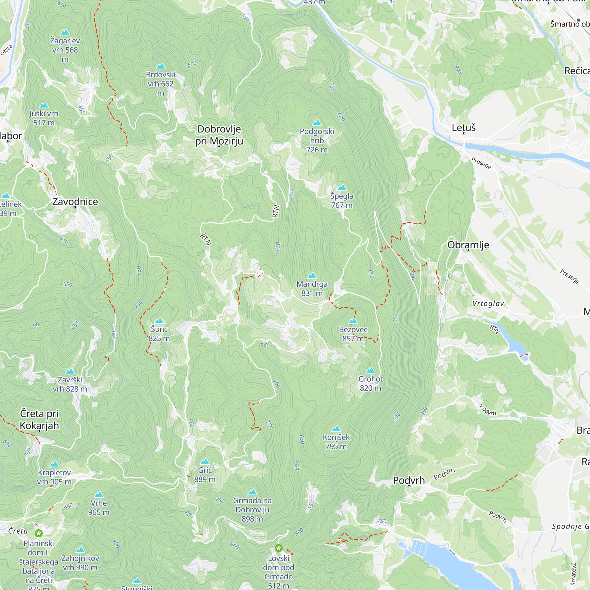 Dom na Dobrovljah map