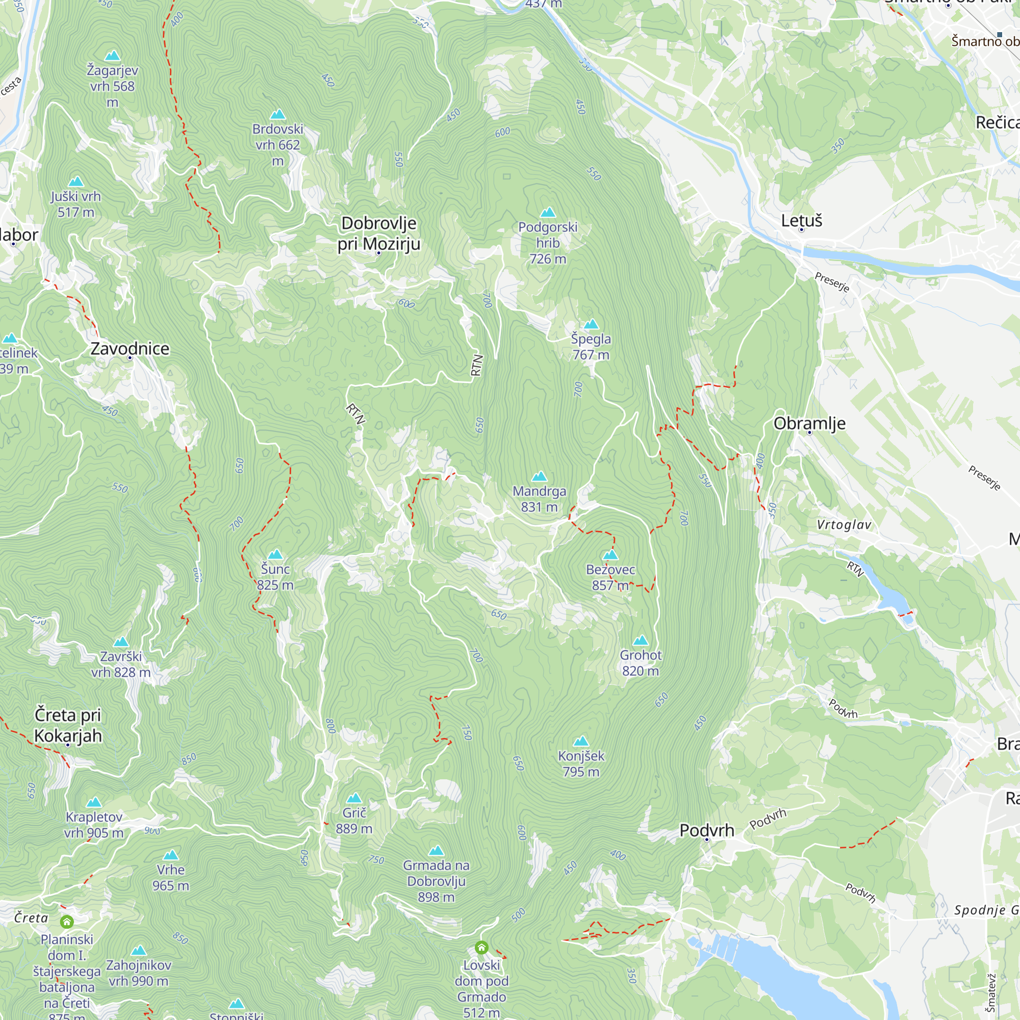 Dom na Dobrovljah map