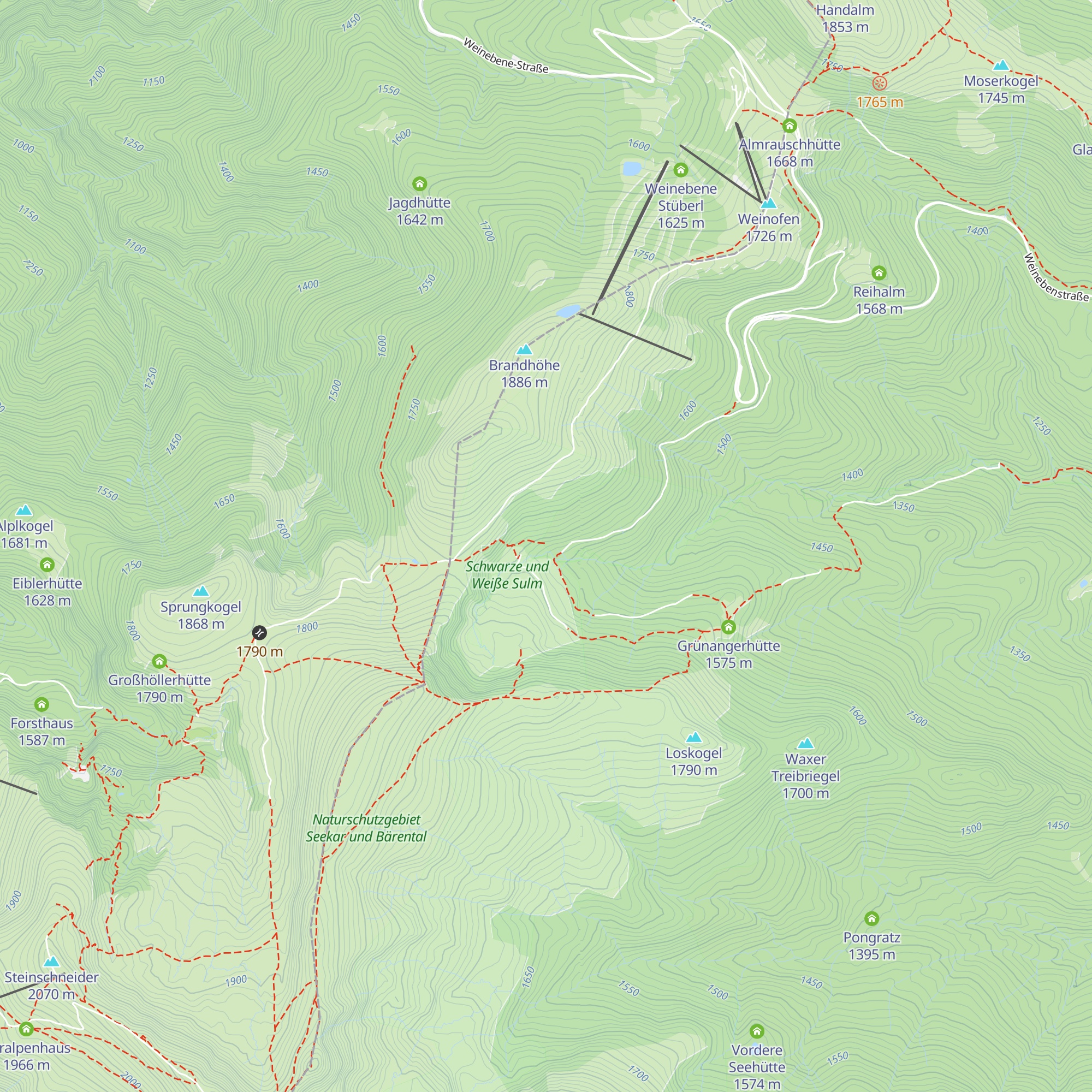 Bärentalhütte map