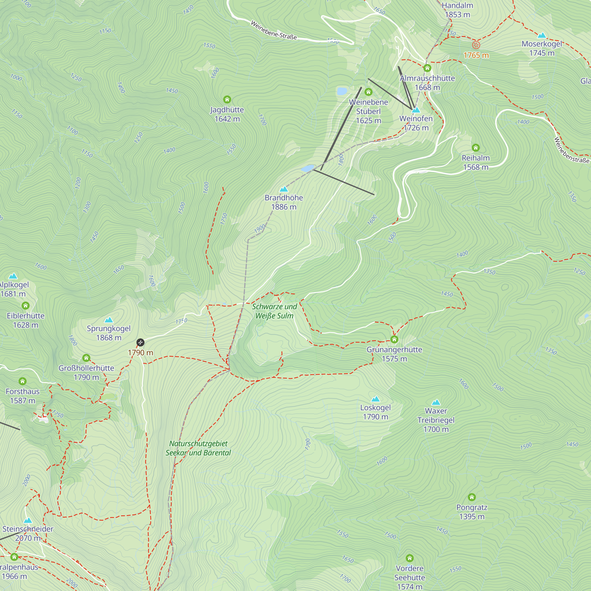 Bärentalhütte map
