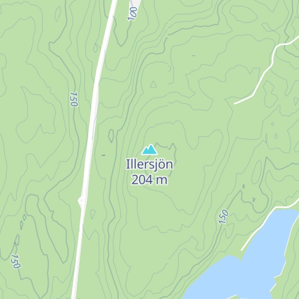 Map of Illersjön
