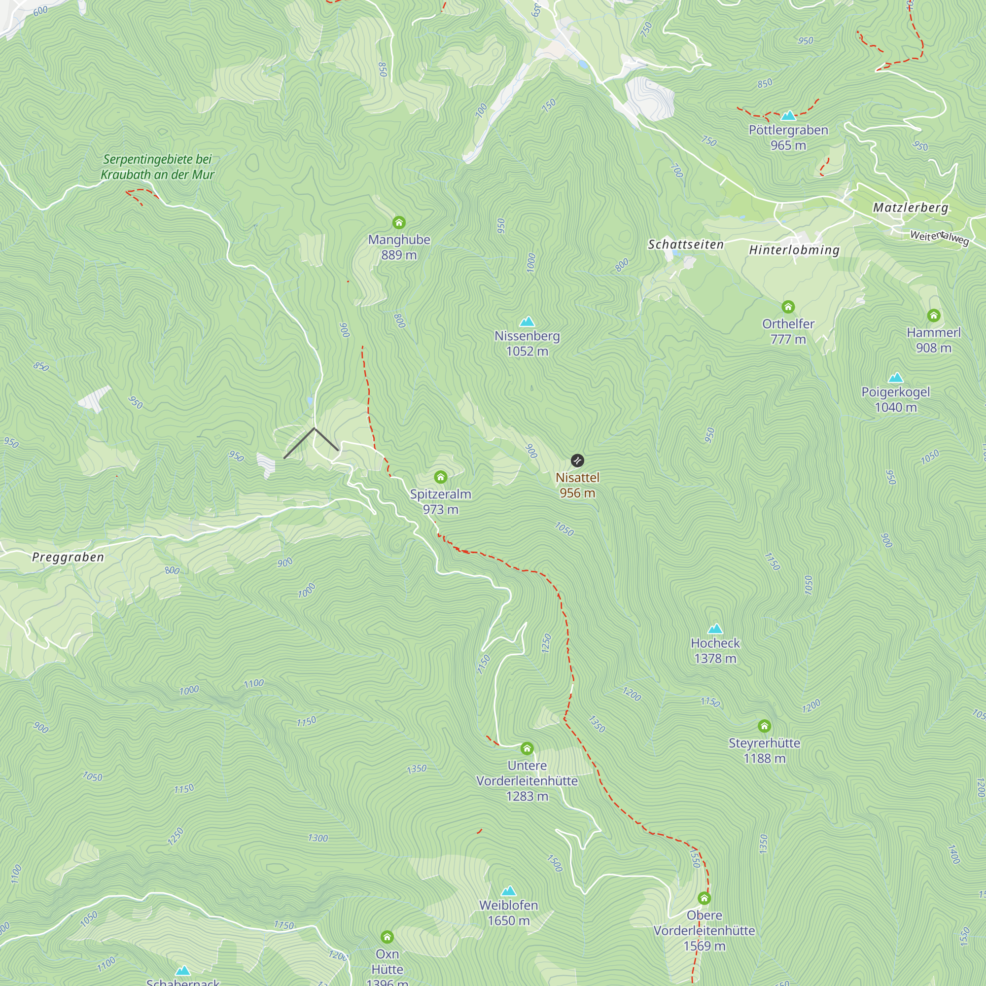 Wanglerhube map
