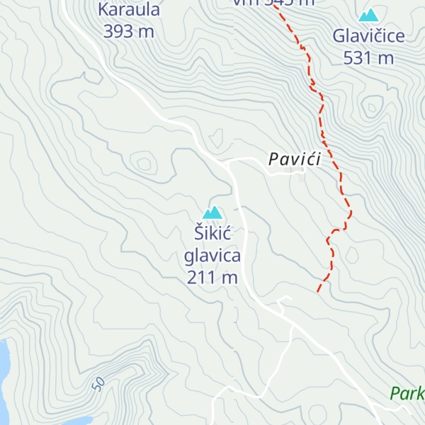 Map of Šikić glavica