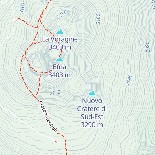 Map of Cratere di Sud-Est