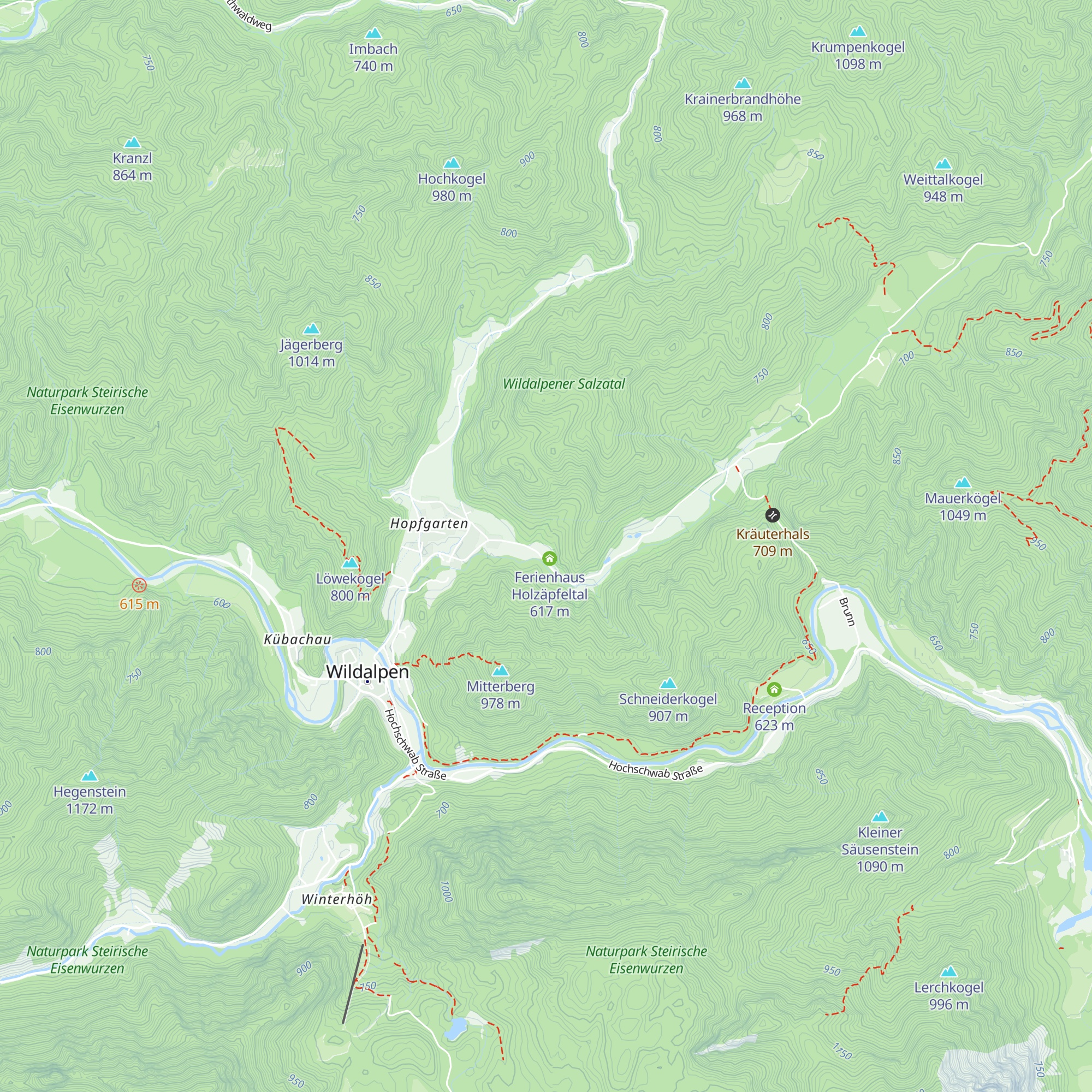 Ferienhaus Schnaubelt map