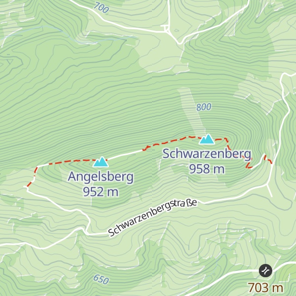 Map of TVN-Spitze Schwarzenberg