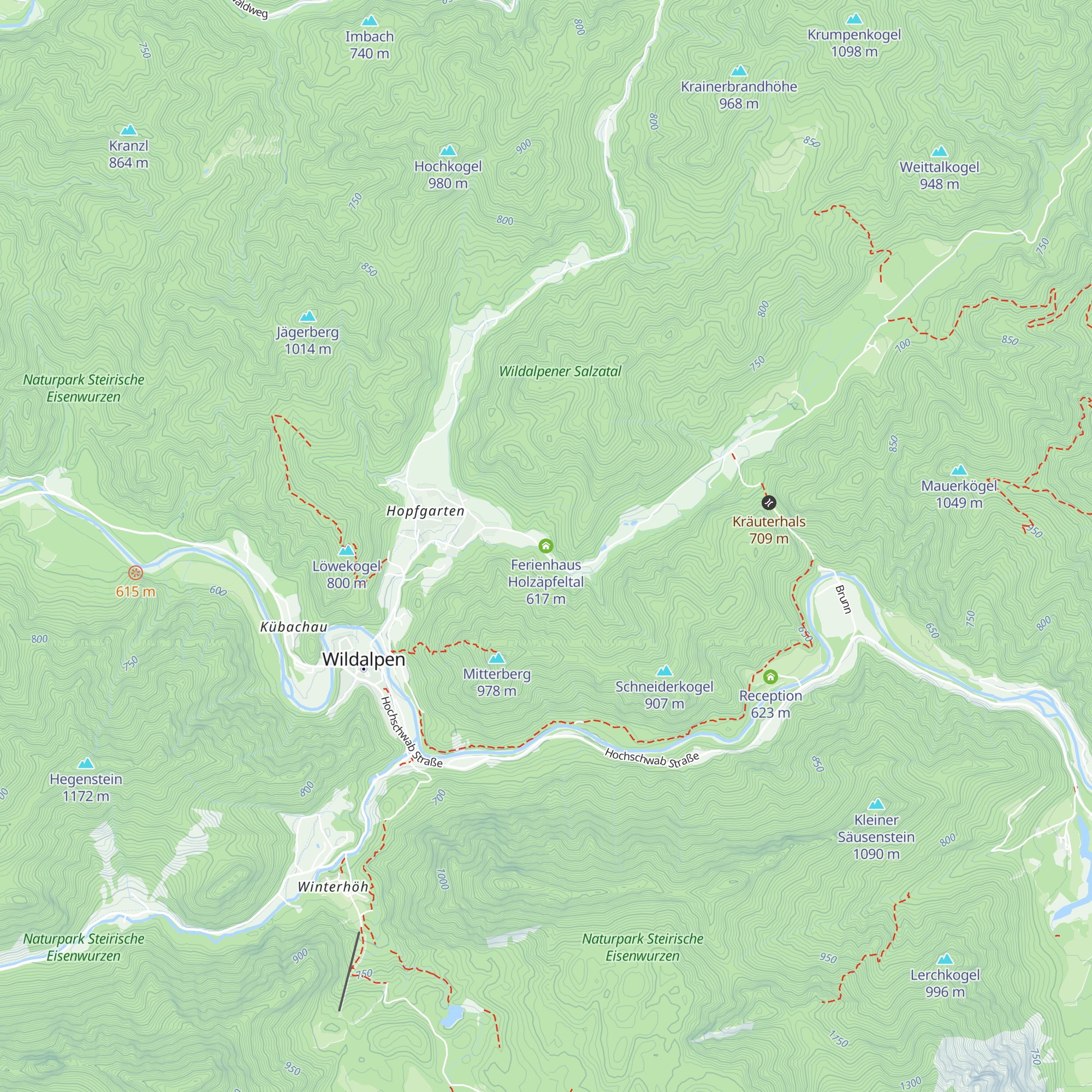 Ferienhaus Holzäpfeltal map