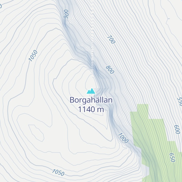 Map of Borgahällan
