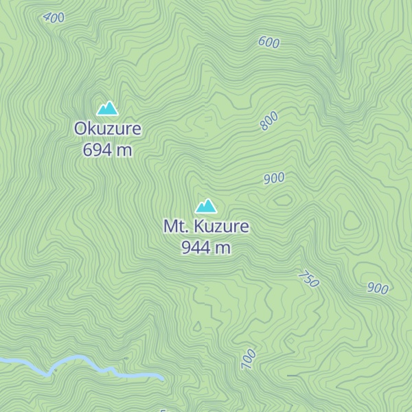 Map of Mt. Kuzure