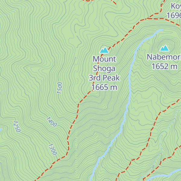 Map of Mount Shoga