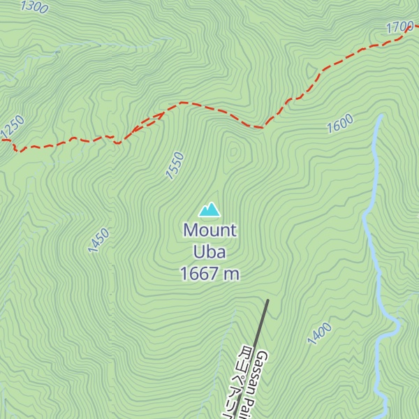 Map of Mount Uba