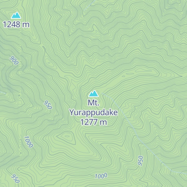 Map of Mt. Yurappudake