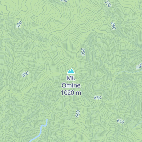 Map of Mt. Omine