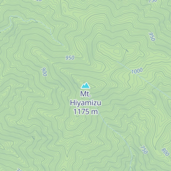 Map of Mt. Hiyamizu