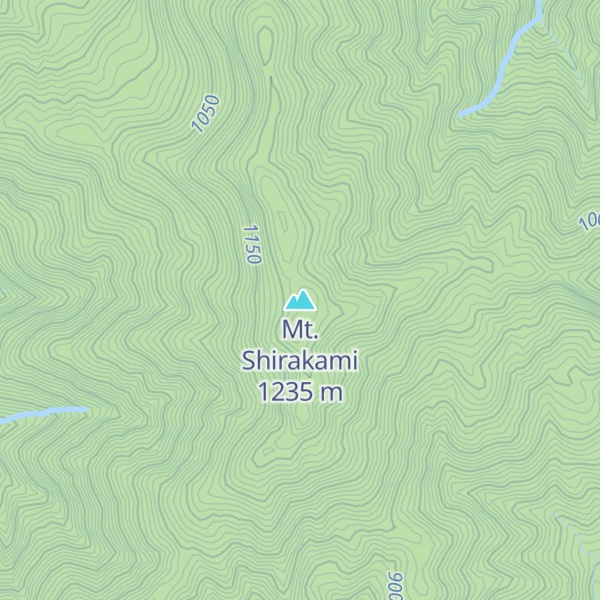Map of Mt. Shirakami