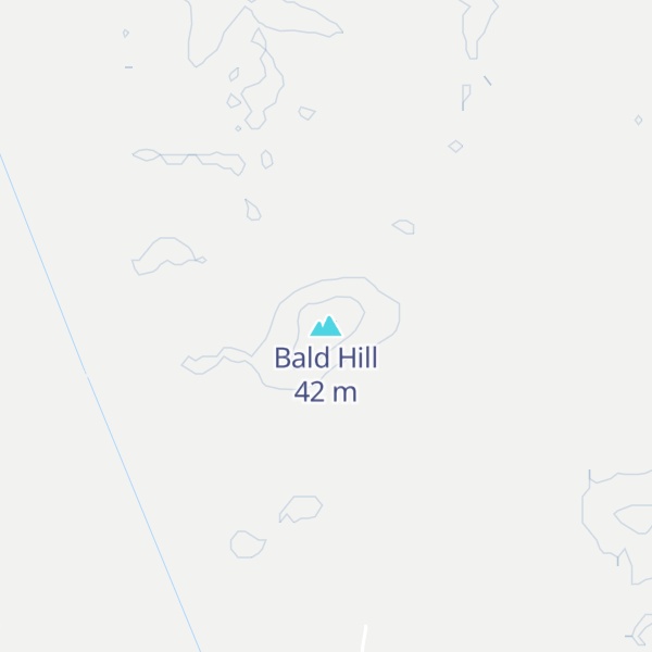 Map of Bald Hill