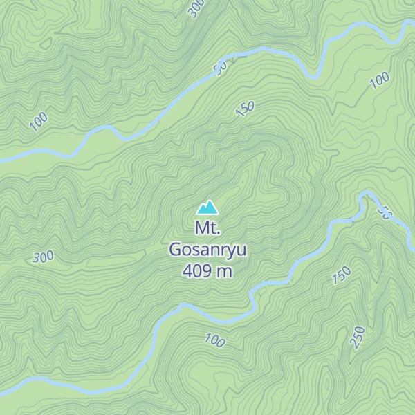 Map of Mt. Gosanryu
