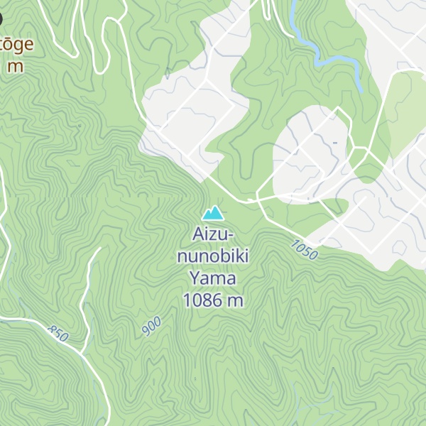 Map of Aizu-nunobiki Yama