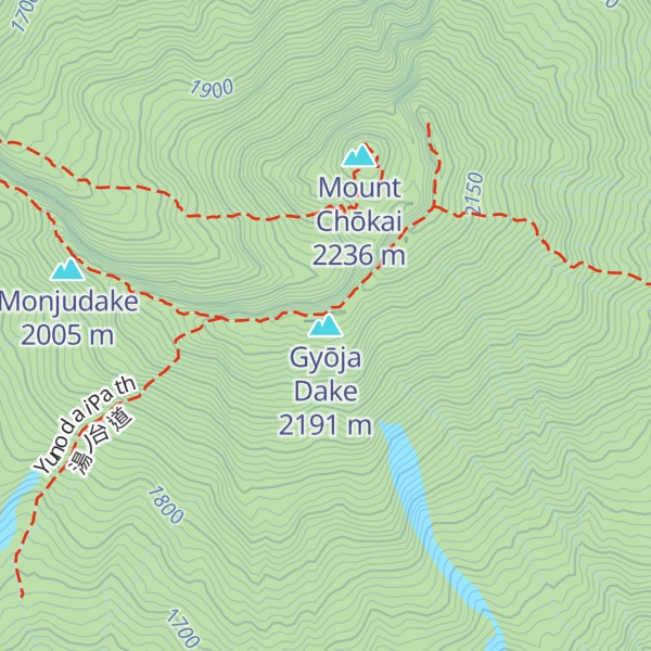 Map of Gyōja Dake