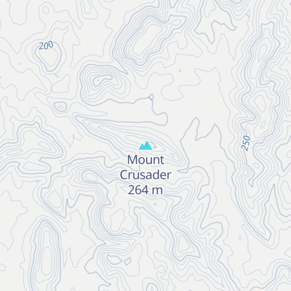 Map of Mount Crusader