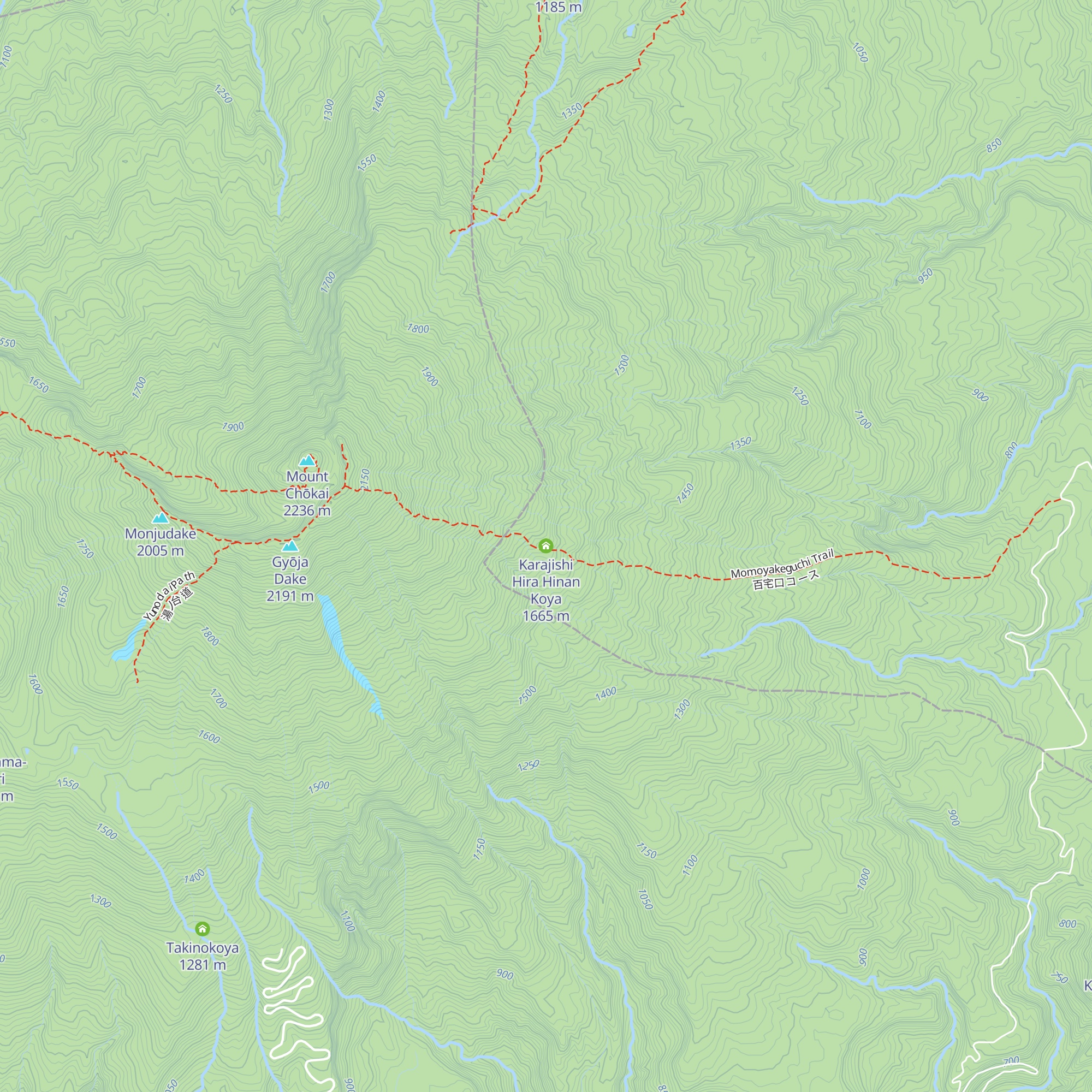 Karajishi Hira Hinan Koya map