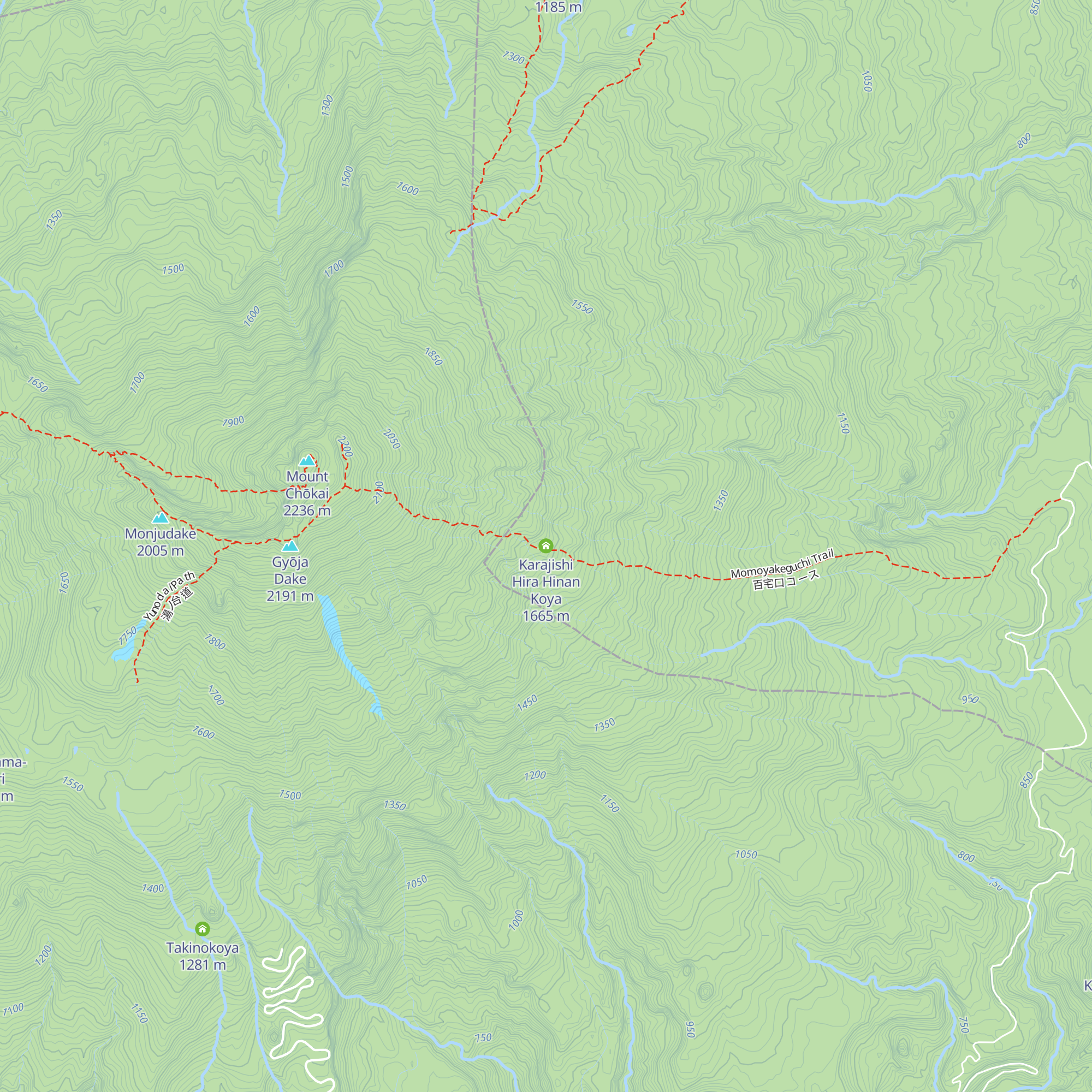 Karajishi Hira Hinan Koya map