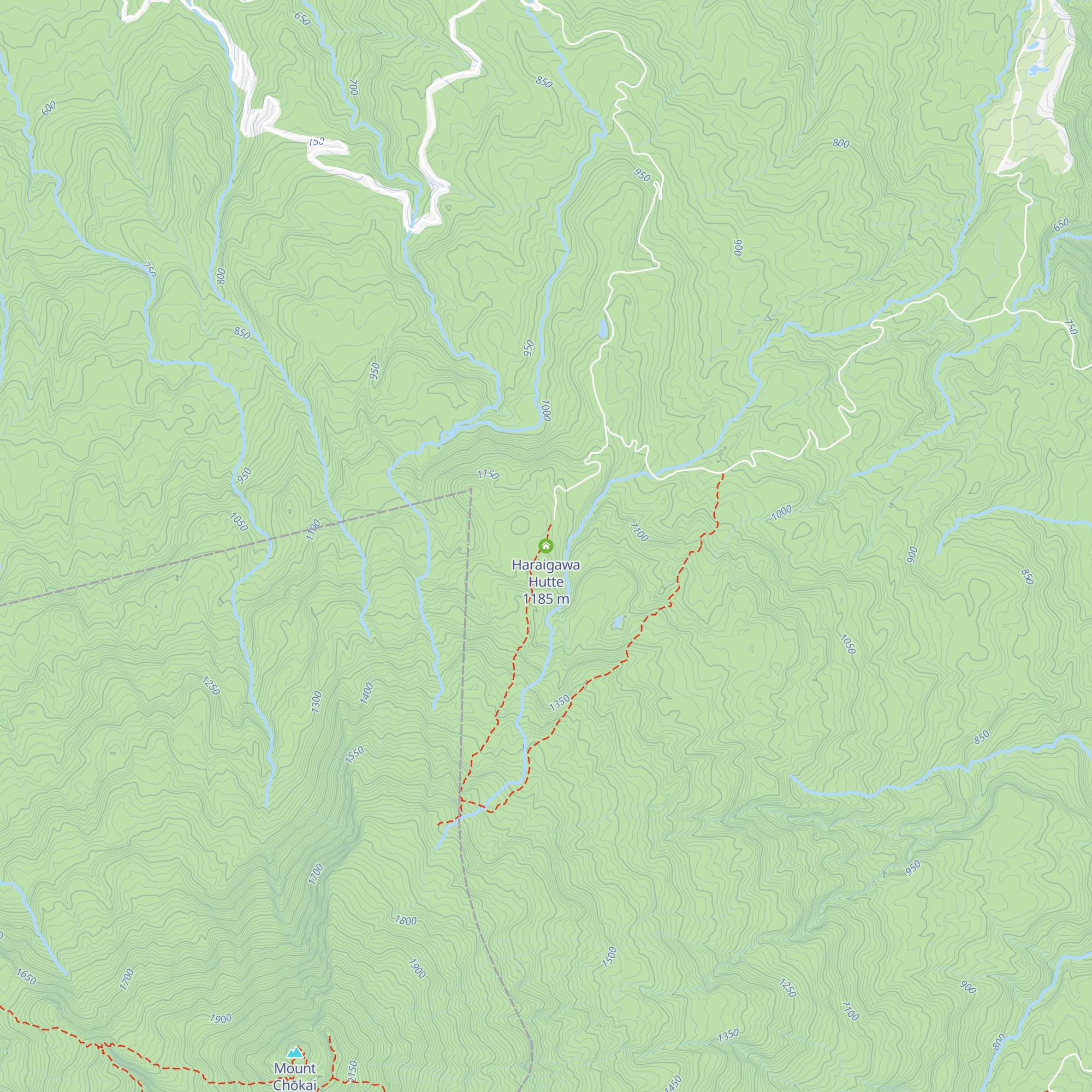 Haraigawa Hutte map