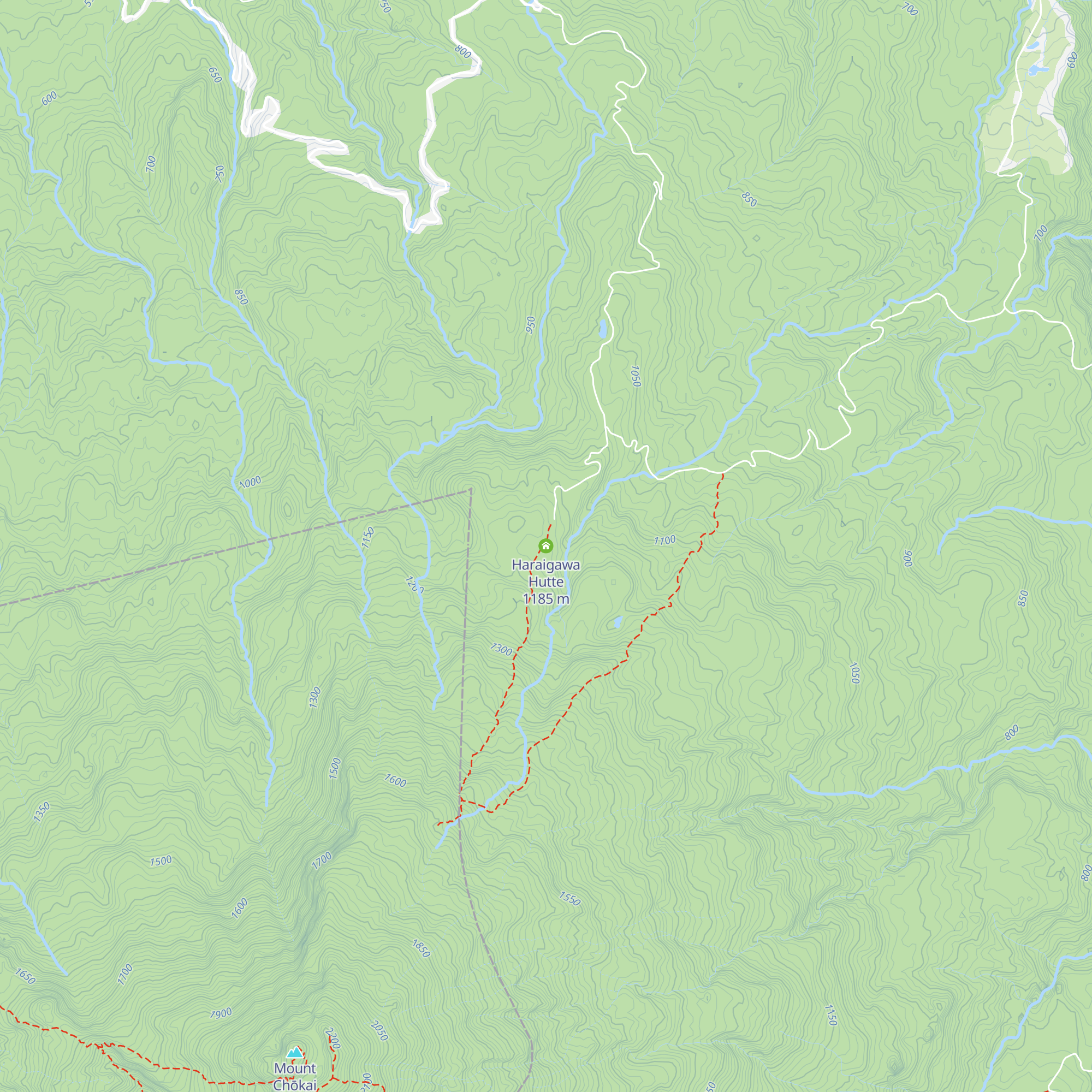 Haraigawa Hutte map