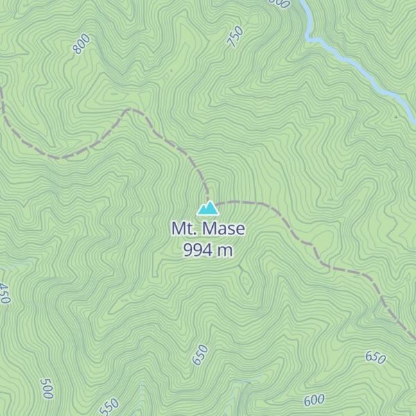Map of Mt. Mase