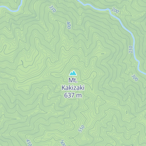 Map of Mt. Kakizaki