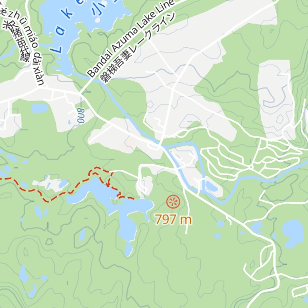 Map of Ura-Bandai Visitor Center
