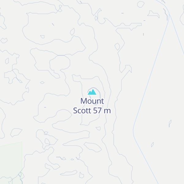 Map of Mount Scott