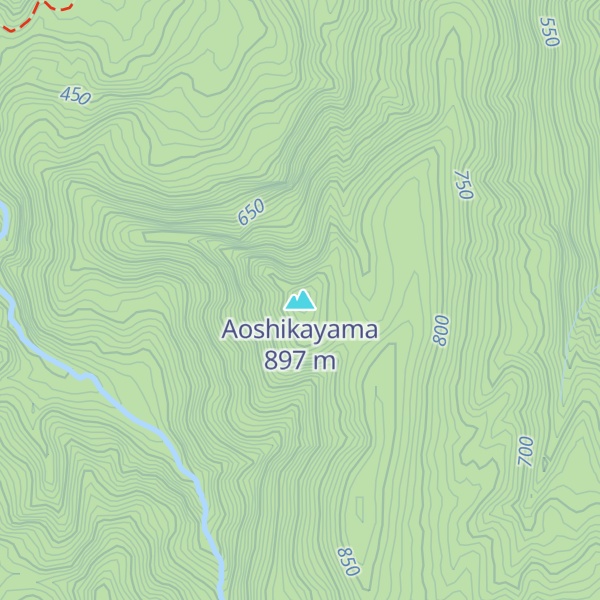 Map of Aoshikayama