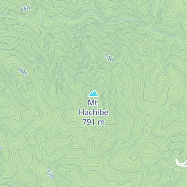 Map of Mt. Hachibe