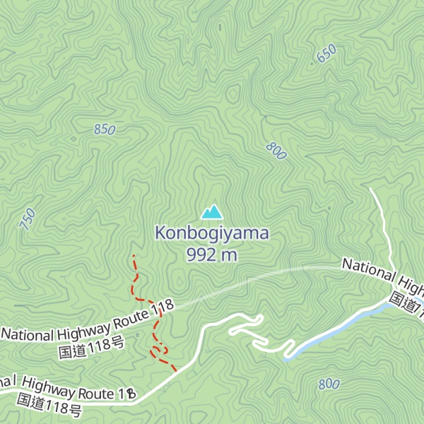 Map of Konbogiyama