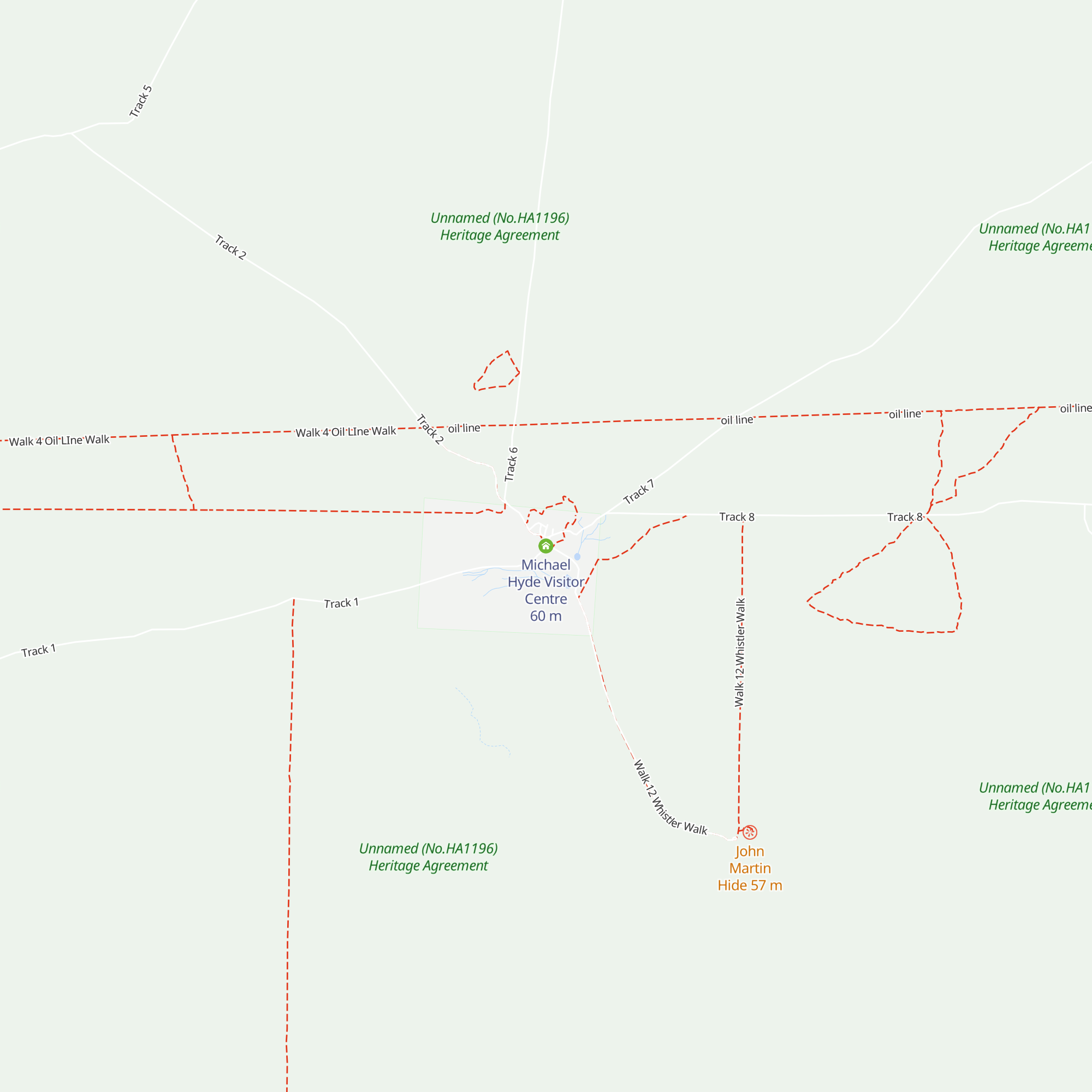 Michael Hyde Visitor Centre map